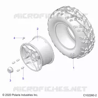 ROUES, REAR TIRE