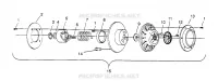 EMBRAYAGE DE TRANSMISSION TRAIL 0962761, TRAIL TOURING 0962262,  AND EUROPEAN TRAIL TOU (4931763176C010)