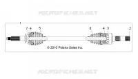 SYSTÈME DE TRANSMISSION ARRIERE HALF SHAFT, RH