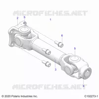 DRIVE TRAIN, PROP ARBRE DE TRANSMISSION ARRIERE