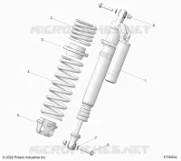 SUSPENSION, AMORTISSEUR AVANT MOUNTING, STANDARD/PREMIUM