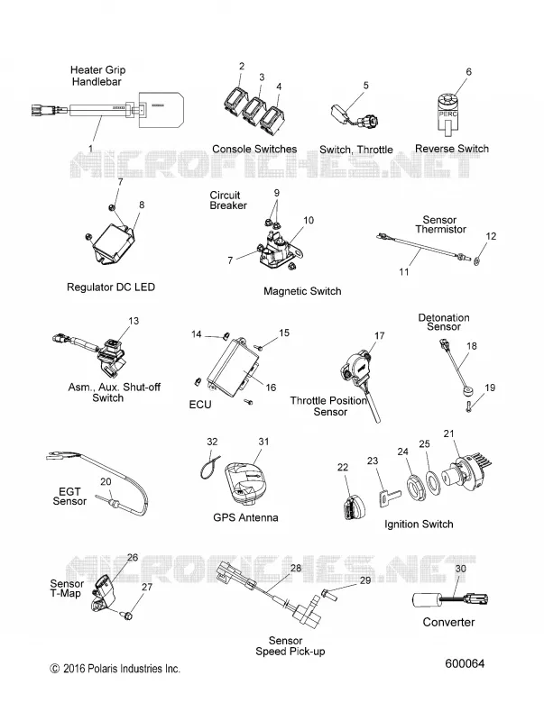 ELECTRICITE, SWITCHES, SENSORS AND COMPONENTS