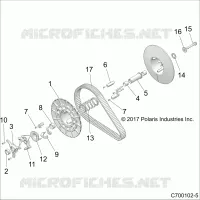 SYSTEME DE TRANSMISSION, SECONDARY CLUTCH
