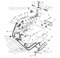 SYSTÈME DE REFROIDISSEMENT 500 CARB 0962764, 500 CARB SKS 0962564,  500 CARB SKS E96256 (4931873187B010)