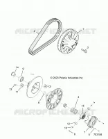 SYSTÃˆME DE TRANSMISSION, SECONDARY CLUTCH