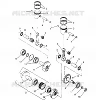 PISTON ET VILEBREQUIN  TRAIL 0952761, TRAIL DELUXE 0952262,   AND EUROPEAN (4928862886C014)