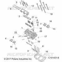 CYLINDRE HEAD, CAM AND VALVES
