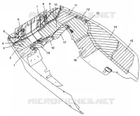 PROTECTION ANTI CHALEUR CARROSSERIE AVANT ULTRA SPX 0975678, ULTRA SPX SE H975678 and EUROPEAN ULTRA SPX (4939533953A009)