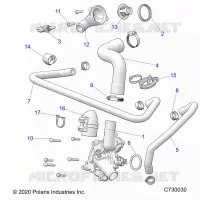 MOTEUR, WATERPUMP AND BYPASS