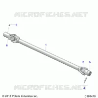 SYSTÃˆME DE TRANSMISSION, PROP SHAFT, FRONT