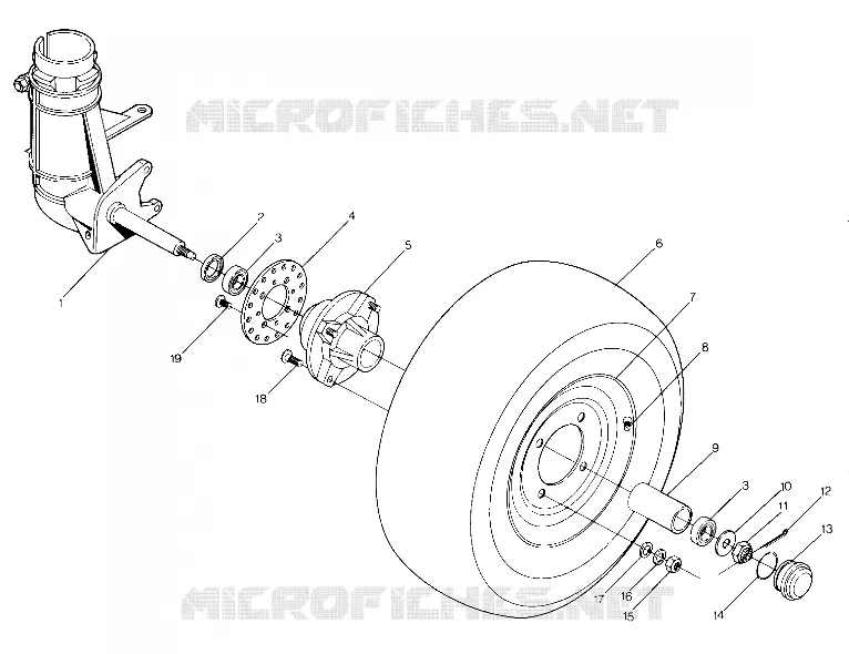 ROUE AVANT ASSEMBLY (4915951595017A)