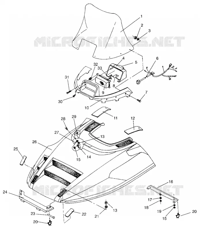 CAPOT LITE GT 0963133 and EUROPEAN LITE GT E963133 (4933083308A009)
