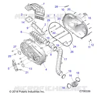 DRIVE TRAIN, COUVERCLE D'EMBRAYAGE AND DUCTING