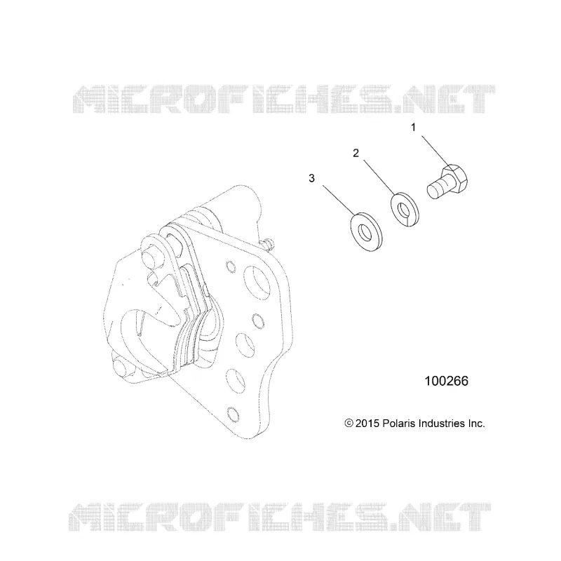 FREIN AVANT CALIPER MOUNTING