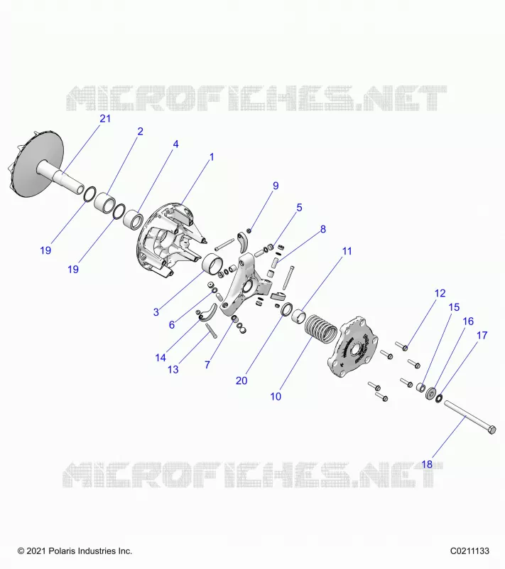 SYSTÃˆME DE TRANSMISSION, PRIMARY CLUTCH