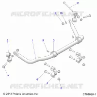 SUSPENSION, REAR BARRE STABILISATRICE