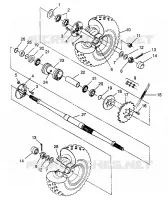 PONT ARRIERE 6X6 400L