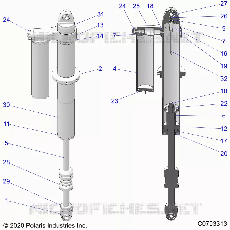 SUSPENSION ARRIERE SHOCK INTERNALS