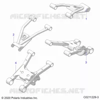 SUSPENSION ARRIERE CONTROL ARMS