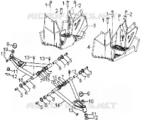 CHASSIS, A-ARM AND REPOSE PIED