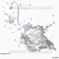 SYSTÃˆME DE TRANSMISSION, MAIN GEARCASE MOUNTING