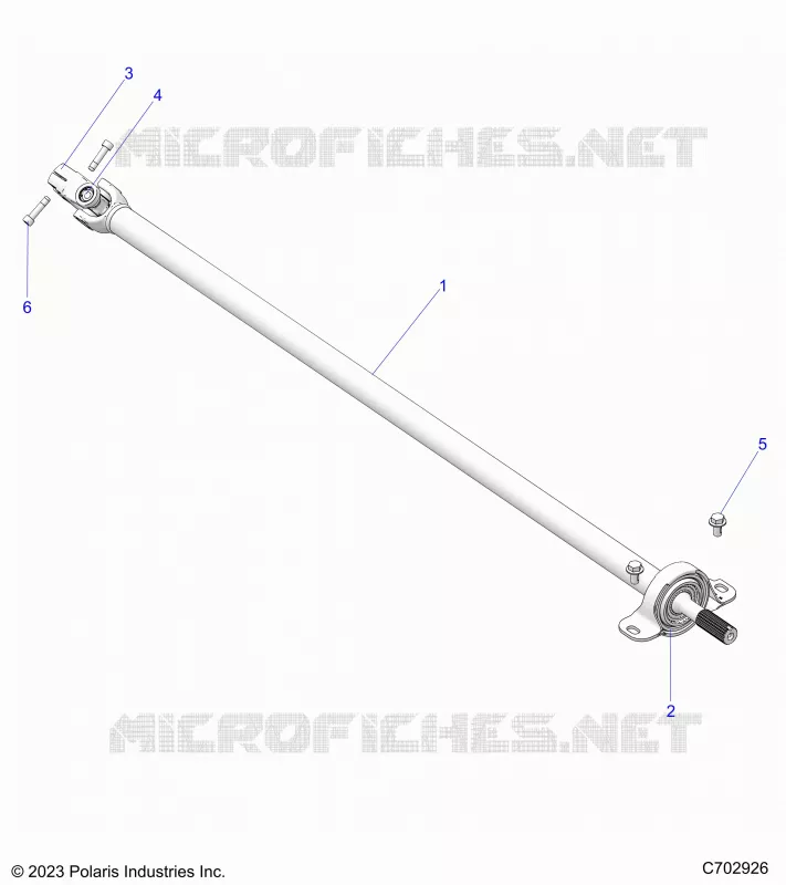 SYSTÃˆME DE TRANSMISSION, REAR PROP SHAFT