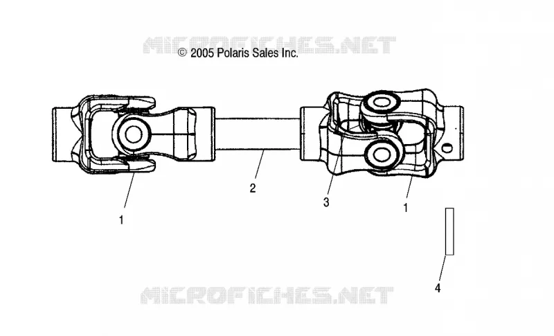REAR ARBRE DE TRANSMISSION