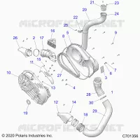 SYSTÃˆME DE TRANSMISSION, CLUTCH COVER AND DUCTING