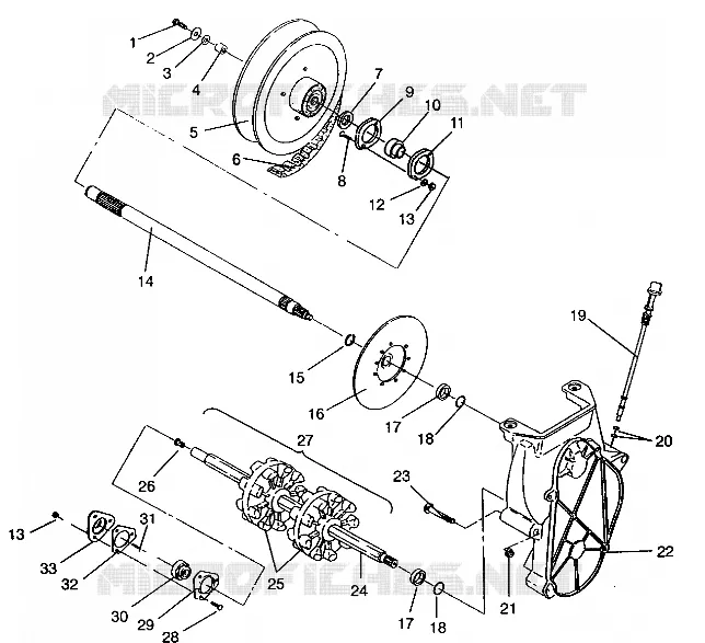 SYSTÈME DE TRANSMISSION ASSEMBLY LITE E943433 (49273427340016)