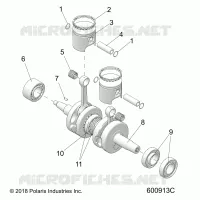 ENGINE, PISTON ET VILEBREQUIN