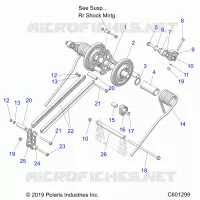 SUSPENSION, BRAS DE SUSPENSION ARRIERE