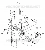 JAMBE DE FORCE AVANT 4X4 350L W938139 (4924052405014A)