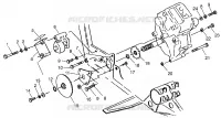 PONT/FREIN AND COUVERCLE DE CHAINEE MOUNTING XPRESS 300 W969530 AND XPRESS 400 W (4935923592C009)