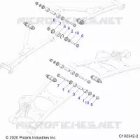 SUSPENSION ARRIERE CONTROL ARM, MOUNTING