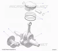 ENGINE, VILEBREQUIN, PISTON AND BALANCE SHAFT