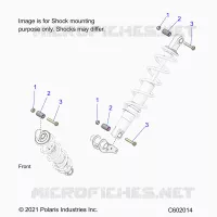 SUSPENSION, SUPPORT AMORTISSEUR , REAR SUSP.