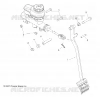 FREINS, PEDAL AND MAITRE CYLINDRE MOUNTING
