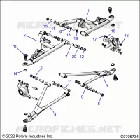 SUSPENSION AVANT CONTROL ARMS