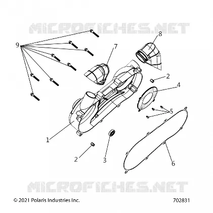 CARTERS MOTEUR COVER ASM, LEFT
