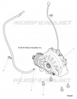 DRIVE TRAIN, FRONT SUPPORT PONT