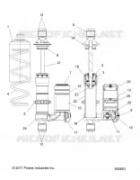 SUSPENSION, SHOCK, FRONT TRACK (ADV., XC)