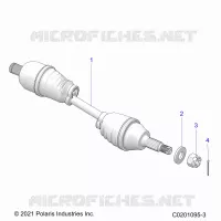 DRIVE TRAIN, HALF ARBRE DE TRANSMISSION ARRIERE