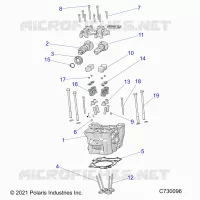 ENGINE, CULASSE, CAMS AND VALVES