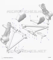 SUSPENSION, A-ARM AND SUPPORT MOUNTING