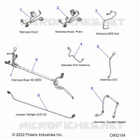 ELECTRICITE, WIRE HARNESSES, HOOD/JUMPERS, GPS