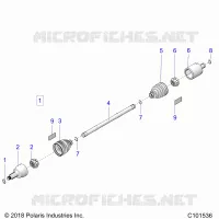 DRIVE TRAIN, TRANSMISSION AVANT SHAFT