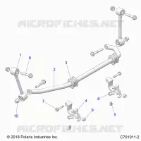 SUSPENSION, FRONT BARRE STABILISATRICE- G21G4J99AW/BW (C701011-2)