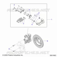 BRAKES, ETRIER DE FREIN AVANT
