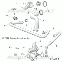 MOTEUR, WATERPUMP AND BYPASS