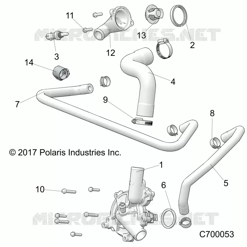MOTEUR, WATERPUMP AND BYPASS